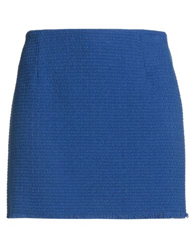 Rebel Queen By Liu •jo Woman Mini Skirt Bright Blue Size S Acrylic, Polyester, Wool In Blue