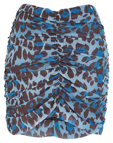 Liu •jo Woman Mini Skirt Slate Blue Size 6 Polyester, Elastane In Blue