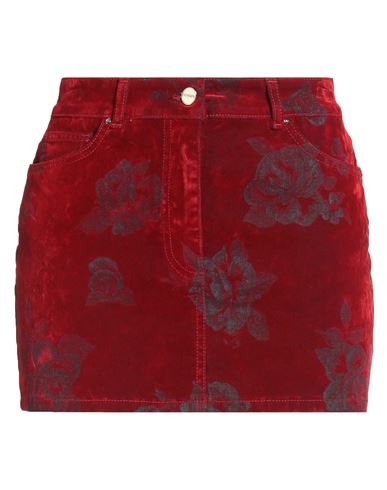 Blugirl Woman Mini Skirt Red Size 28 Cotton, Viscose, Elastane In Red
