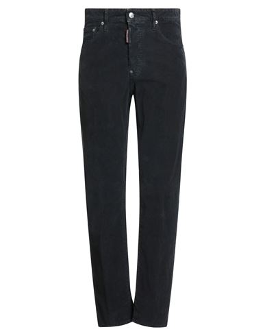 Dsquared2 Man Pants Midnight Blue Size 32 Cotton, Elastane In Black