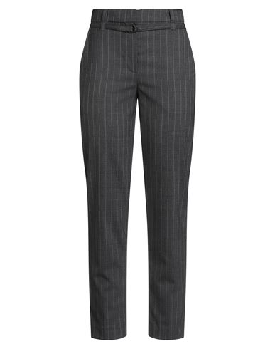 Brunello Cucinelli Woman Pants Grey Size 12 Virgin Wool, Elastane, Brass, Ecobrass In Gray