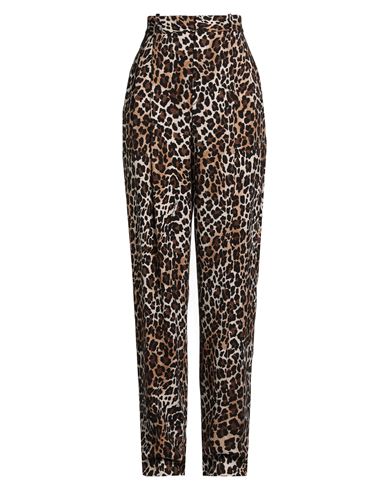 Elisabetta Franchi Woman Pants Beige Size 8 Viscose, Elastane In Brown