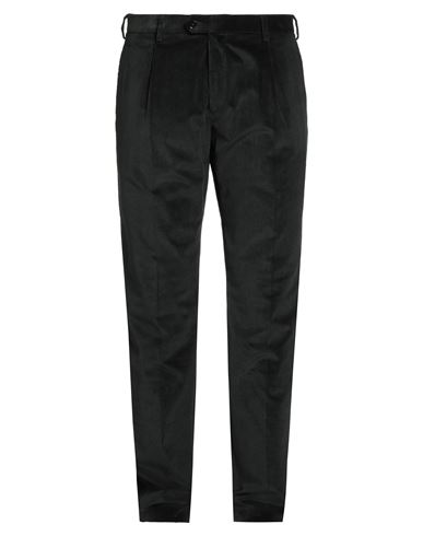 Sartoria Latorre Man Pants Dark Green Size 40 Cotton, Elastane In Black