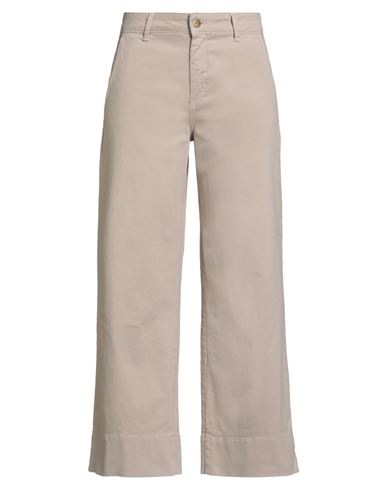 Ps. Don't Forget Me Woman Pants Beige Size 31 Cotton, Elastane In Sand