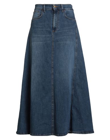 Ps. Don't Forget Me Woman Denim Skirt Blue Size 28 Cotton, Elastane In Blue