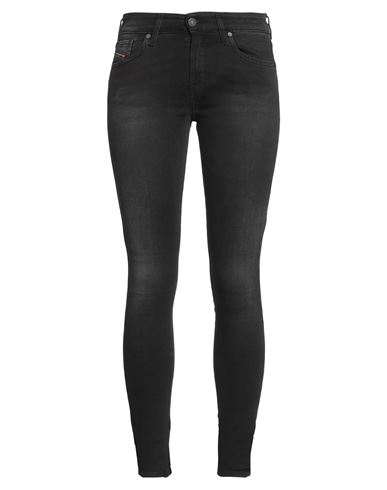 Diesel Woman Jeans Black Size 26w-32l Cotton, Polyester, Elastane In Black