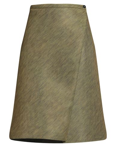 Philosophy Di Lorenzo Serafini Woman Midi Skirt Military Green Size 10 Polyester, Elastane In Green