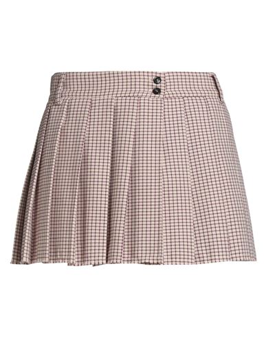 Jucca Woman Mini Skirt Ivory Size 6 Cotton, Virgin Wool, Polyamide, Elastane In Pink