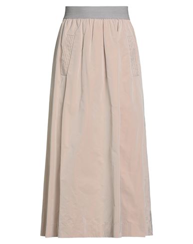 Peserico Woman Midi Skirt Beige Size 14 Polyester In Neutral