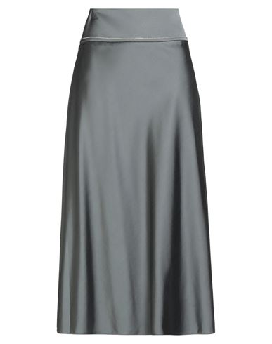 Peserico Woman Midi Skirt Grey Size 6 Viscose, Wool, Elastane In Gray