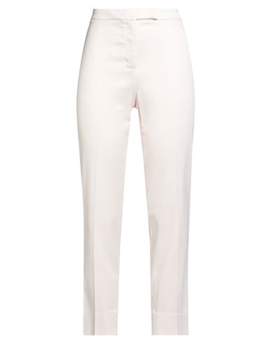 Peserico Woman Pants Light Pink Size 12 Viscose, Wool, Elastane In White