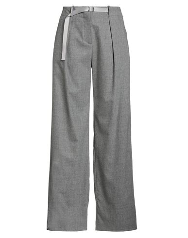 Peserico Woman Pants Grey Size 12 Virgin Wool, Cashmere, Elastane In Gray