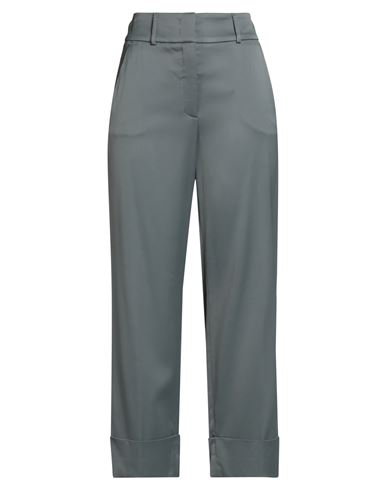Peserico Woman Pants Grey Size 12 Viscose, Wool, Elastane In Gray