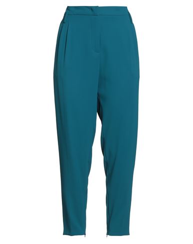 Ice Iceberg Woman Pants Deep Teal Size 4 Polyester, Acrylic In Blue