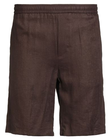 Liu •jo Man Man Shorts & Bermuda Shorts Brown Size 38 Linen In Brown