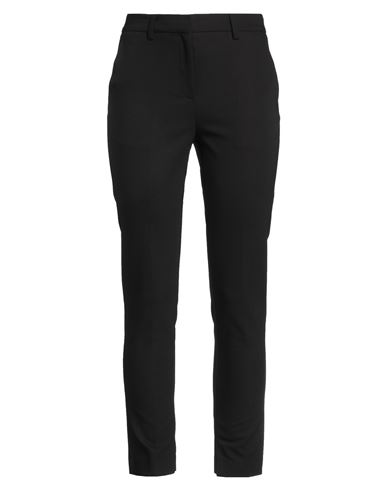 Aglini Woman Pants Black Size 14 Cotton, Polyester, Elastane In Black
