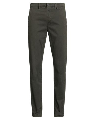 Liu •jo Man Man Pants Military Green Size 26 Cotton, Elastane In Green