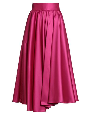 Alice Miller Woman Maxi Skirt Fuchsia Size 4 Polyester In Pink