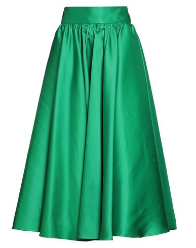 Alice Miller Woman Maxi Skirt Green Size 8 Polyester In Green