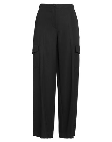 Sandro Woman Pants Black Size 10 Polyester, Virgin Wool In Black