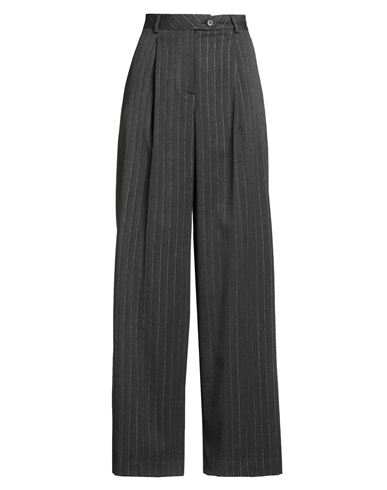 Liu •jo Woman Pants Grey Size 10 Polyester, Viscose, Elastane, Metallic Polyester In Gray
