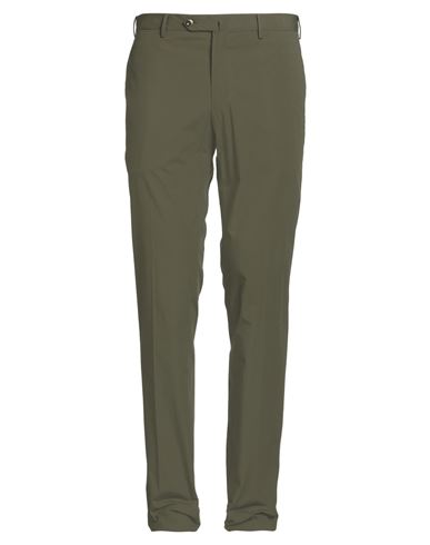 Pt Torino Man Pants Military Green Size 30 Cotton, Elastane In Green