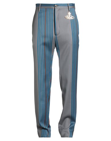 Vivienne Westwood Man Pants Grey Size 34 Wool, Elastane In Gray