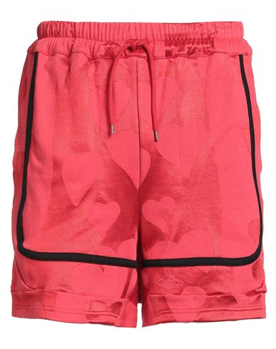 Vivienne Westwood Man Shorts & Bermuda Shorts Red Size L Cotton, Viscose, Polyamide, Elastane In Red