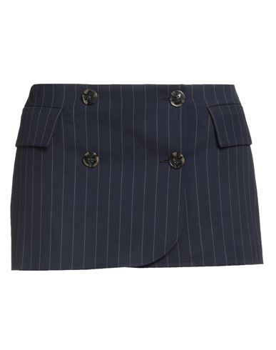 Baum Und Pferdgarten Woman Mini Skirt Midnight Blue Size 8 Recycled Polyester, Ecovero Viscose, Elas In Blue