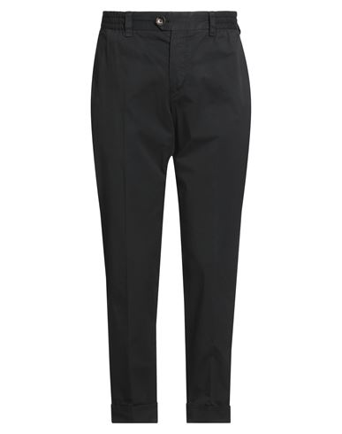 Pt Torino Man Pants Black Size 35 Cotton, Elastane In Black