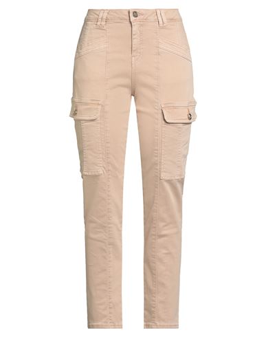 Gaudì Jeans Woman Pants Beige Size 32 Cotton, Elastomultiester, Elastane In Pink