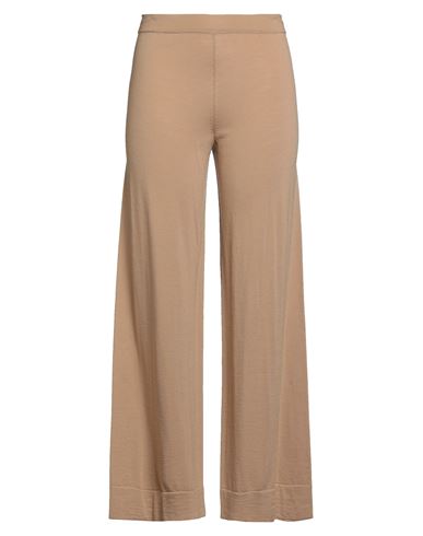 Liviana Conti Woman Pants Camel Size 8 Virgin Wool In Brown