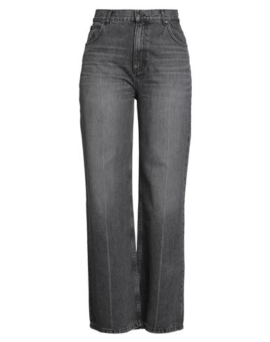 Sandro Woman Jeans Charcoal Size 10 Cotton In Gray