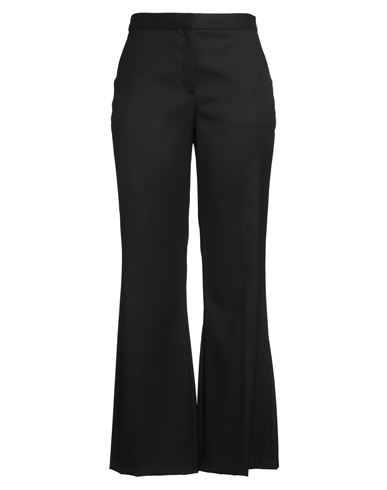 Hugo Boss Boss Woman Pants Black Size 12 Wool, Polyester, Elastane In Blue