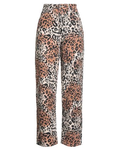 Hugo Boss Hugo Woman Pants Camel Size 12 Cotton In Multi