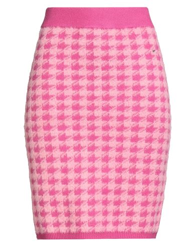 White Wise Woman Mini Skirt Fuchsia Size S Viscose, Polyester, Nylon In Pink