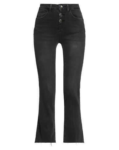 Liu •jo Woman Jeans Black Size 32 Cotton, Elastane In Black