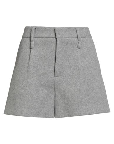 Federico Cina Woman Shorts & Bermuda Shorts Grey Size S Wool, Polyamide In Gray