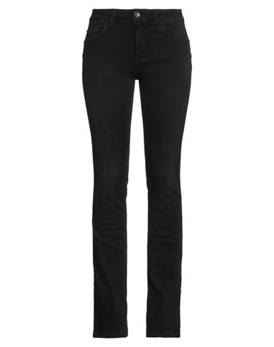 Liu •jo Woman Jeans Black Size 26w-34l Cotton, Elastane In Black