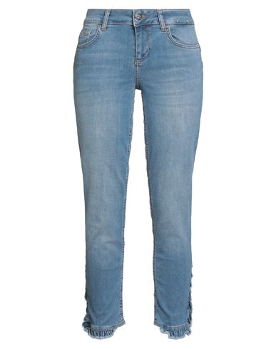Rebel Queen By Liu •jo Woman Jeans Blue Size 28 Cotton, Lyocell, Polyester, Elastane In Blue