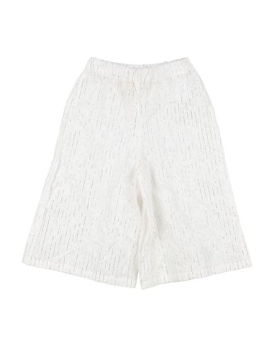 Douuod Toddler Girl Pants White Size 6 Cotton, Polyester, Metallic Polyester In White
