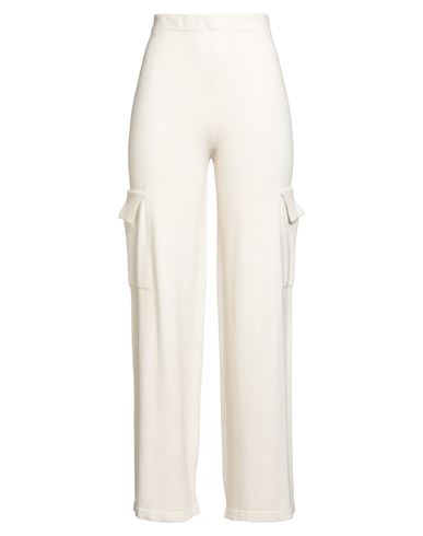 Vicolo Woman Pants Cream Size Onesize Viscose, Polyester, Polyamide In White