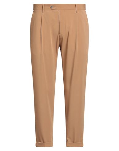 Eredi Del Duca Man Pants Camel Size 38 Polyester, Viscose, Elastane In Gold