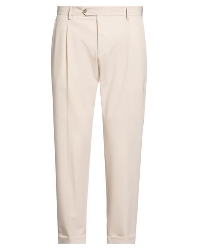 Eredi Del Duca Man Pants Sand Size 36 Polyester, Viscose, Elastane In Neutral