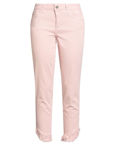Rebel Queen By Liu •jo Woman Jeans Light Pink Size 31 Cotton, Elastane In Brown