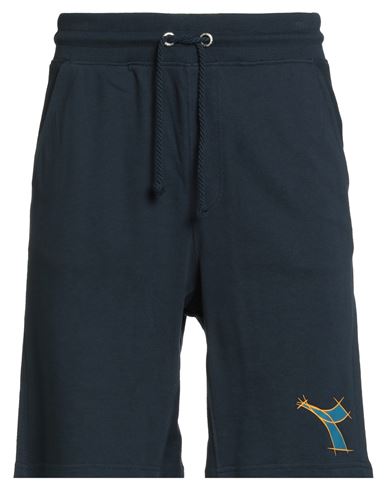Diadora Man Shorts & Bermuda Shorts Midnight Blue Size Xl Cotton In Blue