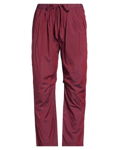 Massimo Alba Man Pants Burgundy Size M Cotton, Silk In Burgundy