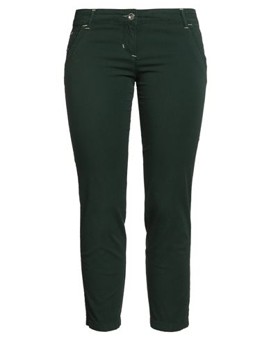Jacob Cohёn Woman Pants Dark Green Size 32 Cotton, Elastane In Green