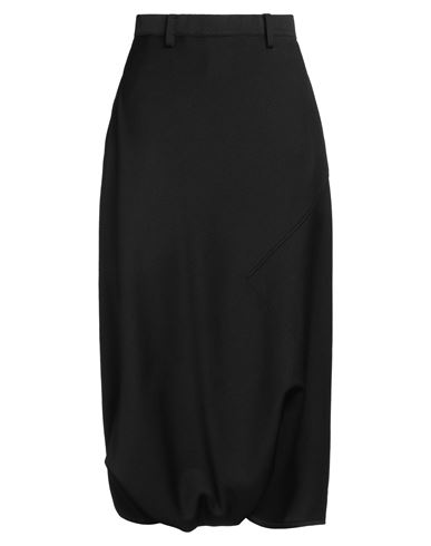 Regulation Yohji Yamamoto Woman Midi Skirt Black Size 2 Polyester In Black