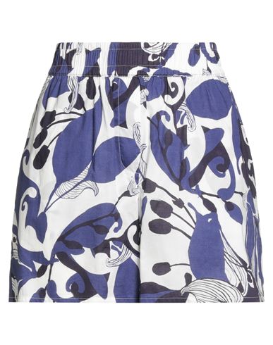 Maliparmi Malìparmi Woman Shorts & Bermuda Shorts Blue Size 6 Cotton